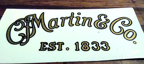 Martin decal headstock - martin, logo